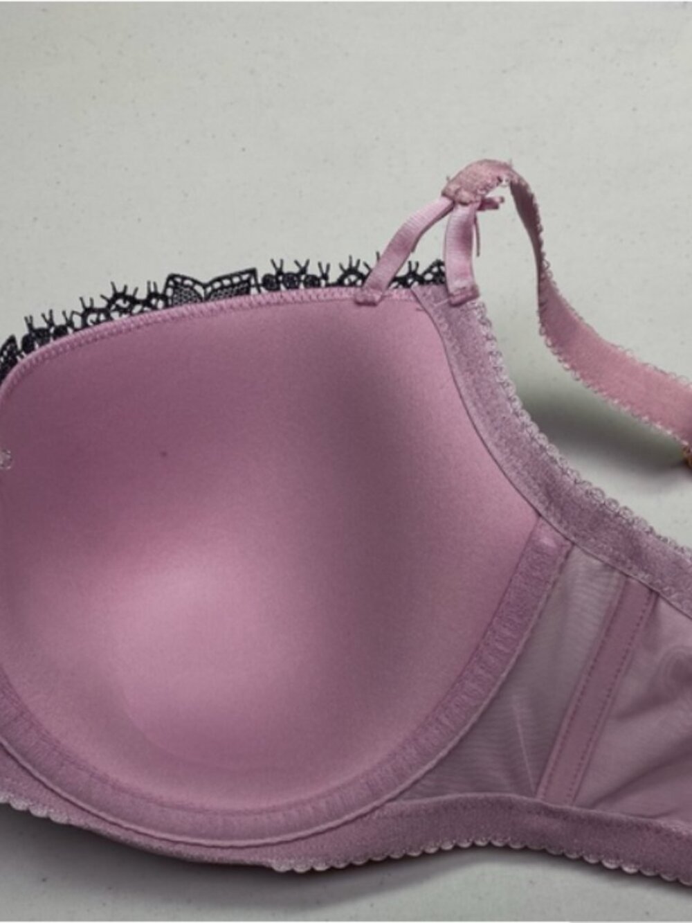 Ashley Graham PNK/GRY Lightly Lined Underwire, 40D *P1015 - Picture 4 of 7